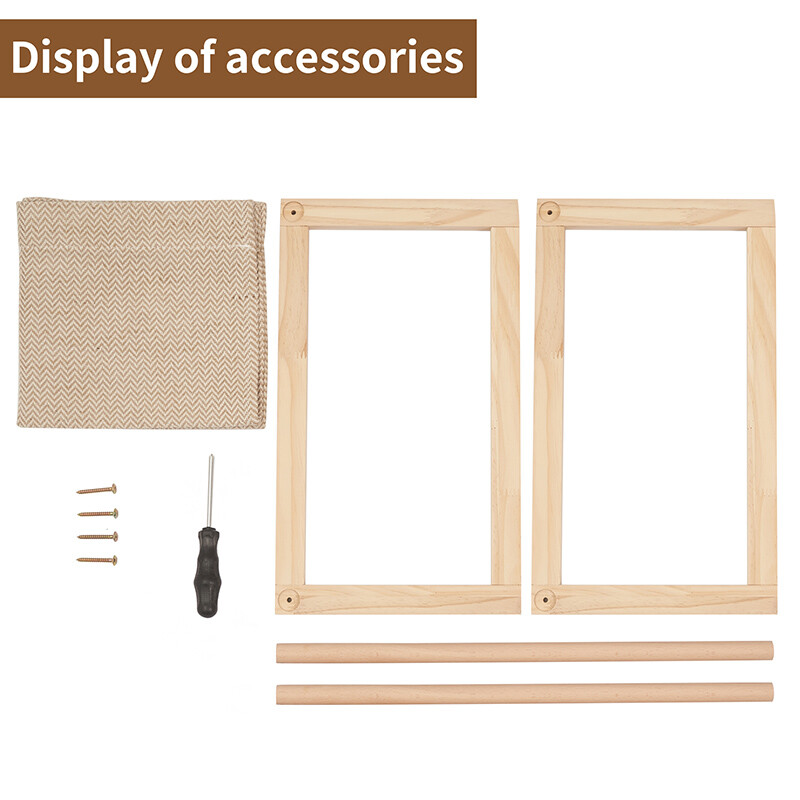 Hojdacia sieť pre mačky na podlahe, ležadlo pre mačky, drevený pelech pre mačky, odnímateľný a prateľný, vhodný pre všetky ročné obdobia, mačacie hniezdo