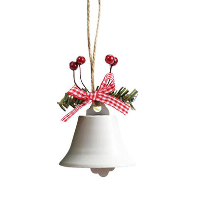 Clopoțel de Crăciun Roșu Alb Verde Metal Jingle Bells Pom de Crăciun suspendat Ornament pentru decorațiuni de Crăciun