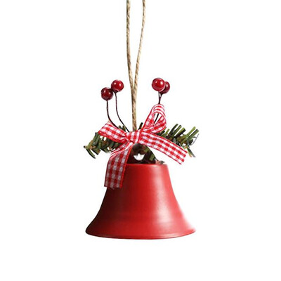 Clopoțel de Crăciun Roșu Alb Verde Metal Jingle Bells Pom de Crăciun suspendat Ornament pentru decorațiuni de Crăciun