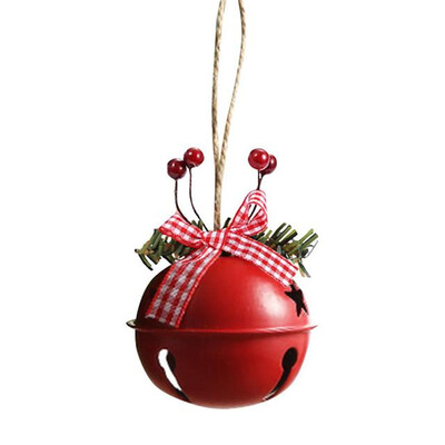 Clopoțel de Crăciun Roșu Alb Verde Metal Jingle Bells Pom de Crăciun suspendat Ornament pentru decorațiuni de Crăciun
