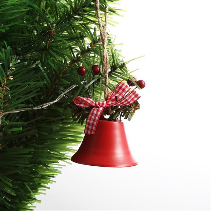Clopoțel de Crăciun Roșu Alb Verde Metal Jingle Bells Pom de Crăciun suspendat Ornament pentru decorațiuni de Crăciun