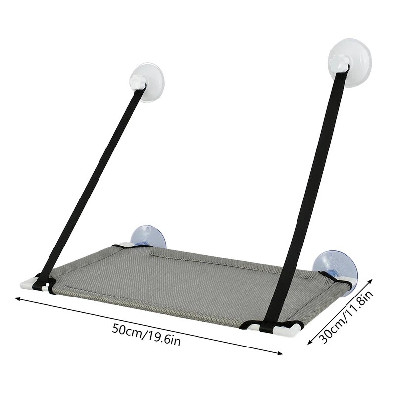 Kaķu vasaras šūpuļtīkla loga gulta šūpuļtīkls mājdzīvnieku paklāji Mājas gulta viesistabas piesūceknis Pie sienas karināms mājdzīvnieku tīkls Elpojoša šūpuļtīkla gulta