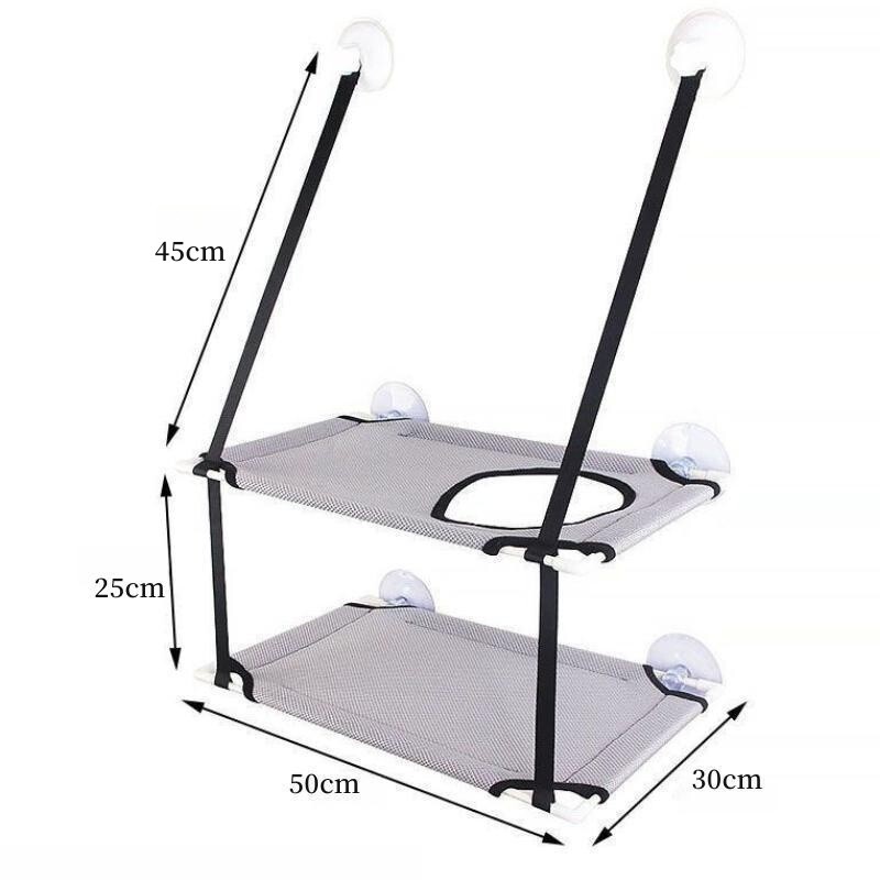 Hojdacia sieť pre mačky, posteľ pri okne, slnečné sedadlo pre mačiatka, závesný držiak, postele, mačacia pohovka, hranie, dvojposchodové tunely, prísavka na stenu, zavesenie pre domáce zvieratá