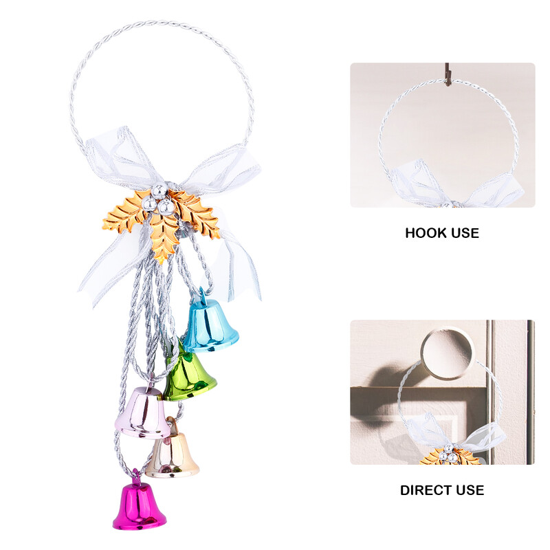 Bauble de Crăciun Decorație de modă Ornament de clopot Decorează agățat Buton de ușă din metal Vintage