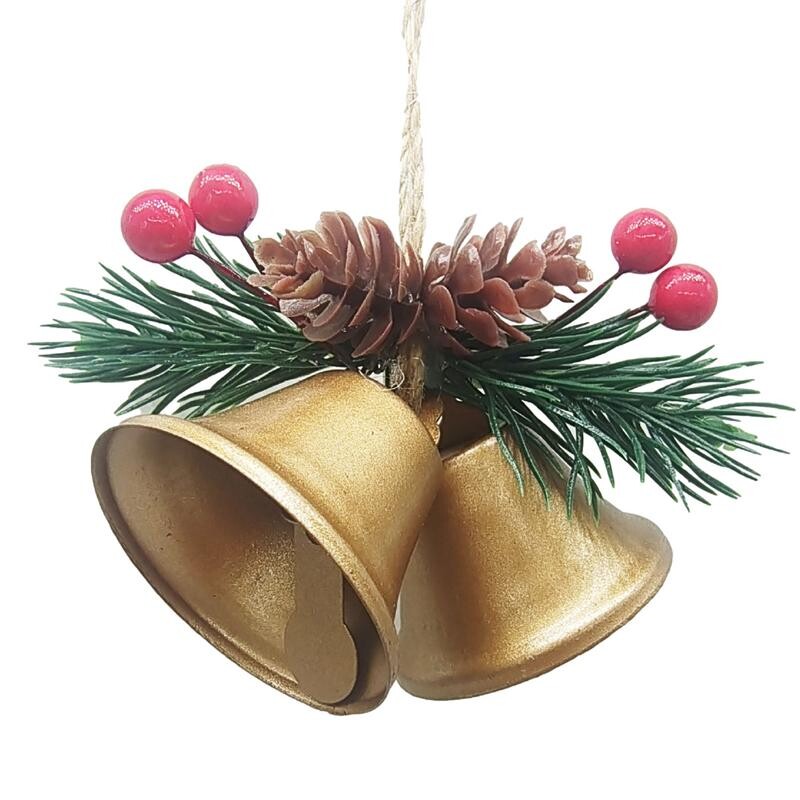 Ziemassvētku zvani Metāla zvani, kokā piekaramie kuloniņi, zvaniņi Ziemassvētku eglīšu pildviela Dekoratīvie zvani Amatniecības zvani