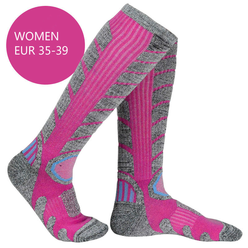 Brothock Unisex slidinėjimo kojinės Sportinės kojinės lauke Sušildykite Storesnės vilnos Žygio sniego kojinės Rudenį ir Žiemą Greitai džiūstančios