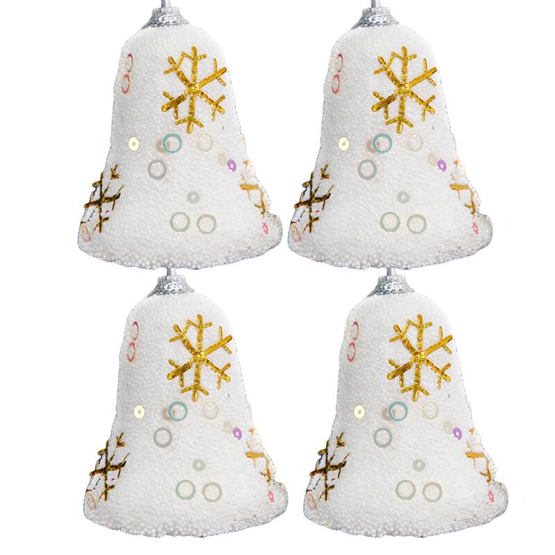 Harangok karácsonyi dekoráció Arany csilingelő harangok fa medálok függő karácsonyfadísz karácsonyi parti ajándékok az ajtó falára