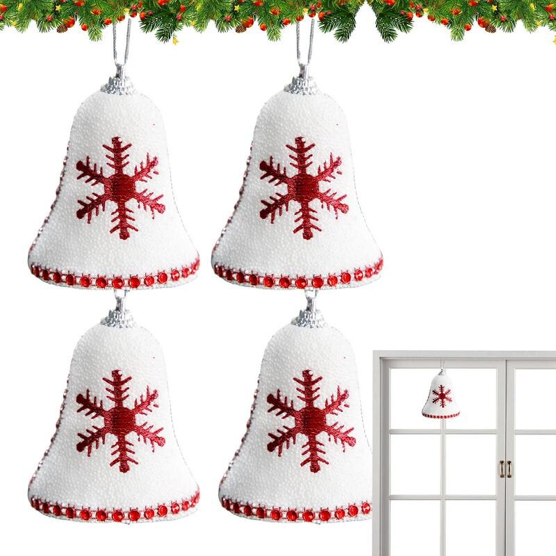 Harangok karácsonyi dekoráció Arany csilingelő harangok fa medálok függő karácsonyfadísz karácsonyi parti ajándékok az ajtó falára