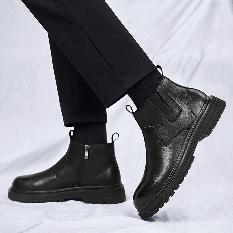 Muške zimske čizme za 2023. Chelsea poslovne čizme Nove muške radne čizme protiv klizanja Jednostavne udobne vanjske cipele Motociklističke čizme
