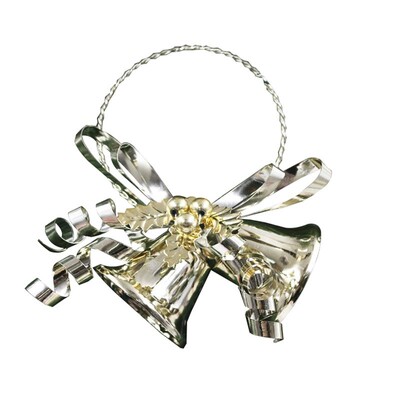 1db karácsonyi függő csengő divat retro harang karácsonyfadísz függő dekoráció parti dekoráció kiegészítők karácsonyra