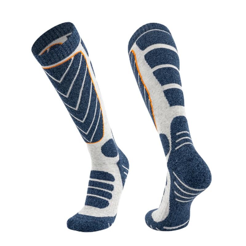 1 pora medvilninės šiluminės slidinėjimo kojinės storos vyriškos moteriškos žieminės ilgos šiltos kompresinės kojinės žygiams snieglenčių sportui laipiojimo sportinės kojinės