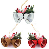Vianočné rolničky, kovové zvončekové dekorácie, závesné ozdoby na vianočný stromček, vianočná párty, bytová dekorácia, vianočná dekorácia, rekvizita.