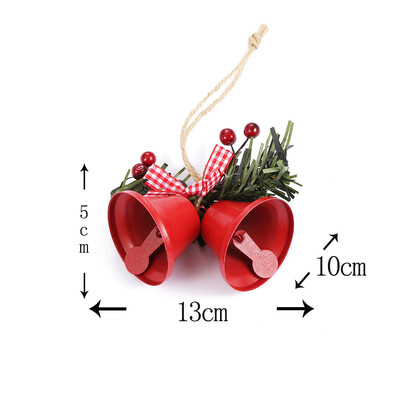 Vianočné rolničky, kovové zvončekové dekorácie, závesné ozdoby na vianočný stromček, vianočná párty, bytová dekorácia, vianočná dekorácia, rekvizita.