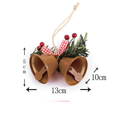 Vianočné rolničky, kovové zvončekové dekorácie, závesné ozdoby na vianočný stromček, vianočná párty, bytová dekorácia, vianočná dekorácia, rekvizita.