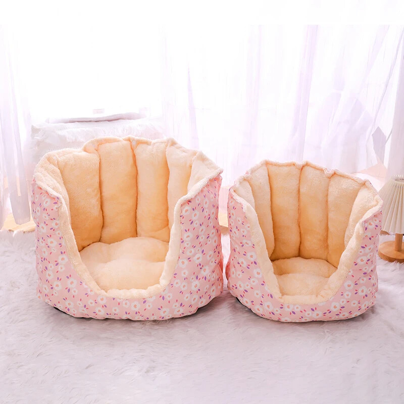 Slatki topli krevet za mačke Gnijezdo za male pse Uzgajivačnica za zimske debele kućne ljubimce Štene Vreća za spavanje Super mekani plišani krevet za spavanje za mačke Jastuk za kućne ljubimce