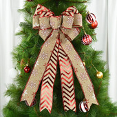 Μεγάλο Χριστουγεννιάτικο Φιόγκο Στολίδι Χριστουγεννιάτικο Δέντρο DIY στεφάνι Πρωτοχρονιάτικο Διακόσμηση Χριστουγεννιάτικο Χειροποίητο Δώρο Περιτυλίγματος Κορδέλα Φιόγκοι Φιόγκοι