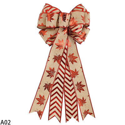 Μεγάλο Χριστουγεννιάτικο Φιόγκο Στολίδι Χριστουγεννιάτικο Δέντρο DIY στεφάνι Πρωτοχρονιάτικο Διακόσμηση Χριστουγεννιάτικο Χειροποίητο Δώρο Περιτυλίγματος Κορδέλα Φιόγκοι Φιόγκοι