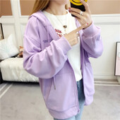 Brīvs pavasara rudens sieviešu apģērbs studentu agrā rudens flīsa atvērtā krekla jaka Svaigs salds stils poliestera audums