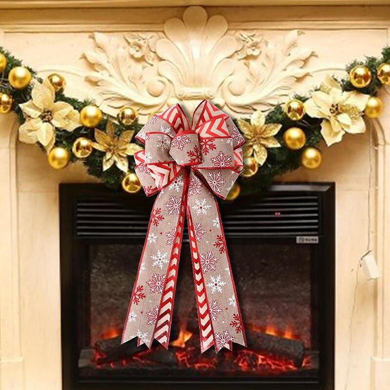 Īpaši lieli un sarkani Ziemassvētku eglīšu vainagu loki ar dubultslāņiem Priecīgus Ziemassvētkus iekštelpu āra dekoratīvais loks koku durvju sienai