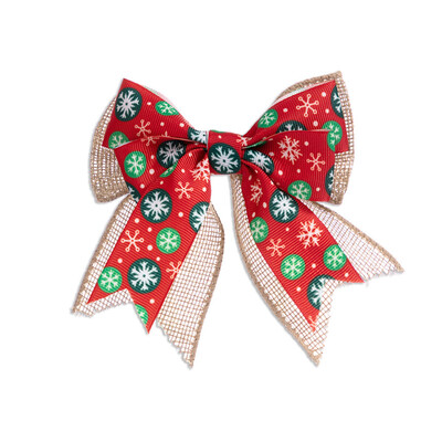 Nová kockovaná mašľa s mašľou, vianočná dekorácia na stromček, sviatočná atmosféra, veľká zlatá hranica, darčeková dekorácia