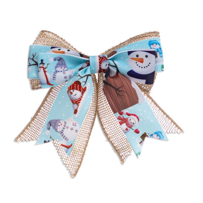 Nová kockovaná mašľa s mašľou, vianočná dekorácia na stromček, sviatočná atmosféra, veľká zlatá hranica, darčeková dekorácia