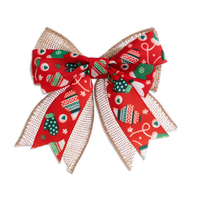 Nová kockovaná mašľa s mašľou, vianočná dekorácia na stromček, sviatočná atmosféra, veľká zlatá hranica, darčeková dekorácia