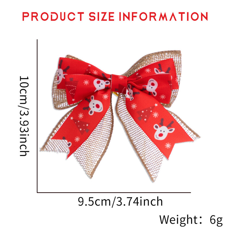 Nová kockovaná mašľa s mašľou, vianočná dekorácia na stromček, sviatočná atmosféra, veľká zlatá hranica, darčeková dekorácia