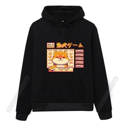 Ženska Harajuku majica s kapuljačom Kawaii slatka majica s printom Shiba Inu Doge, korejska ulična vrhunska estetska majica s kapuljačom Mujer Japanska