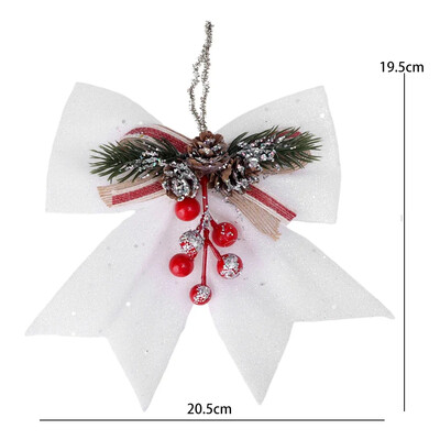 1/2/3 τμχ Χριστουγεννιάτικα κουκουνάρια Φιόγκος Μεγάλη παγιέτα Χριστουγεννιάτικα δέντρα Κρεμαστά Φιόγκοι Στεφάνια Γάμου Διακόσμηση σπιτιού Προμήθειες DIY Craft