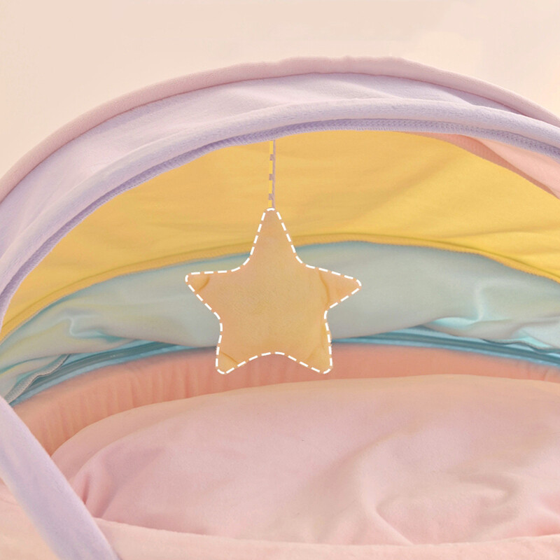 Pat de casă pentru pisici Pat drăguț pentru pisici Cort curcubeu Pernuță de dormit pentru câine de companie Iarnă Somn cald și profund Cuib pentru pisici Casă confortabilă pentru pisici, respirabilă