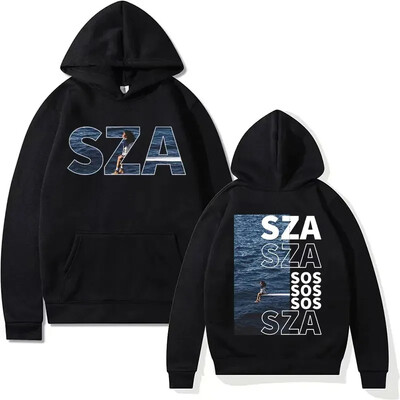 Pjevačica SZA SOS turneja glazbenog albuma 2024 Hoodie Fashion Review Prekrasna ženska muška majica s kapuljačom Ležerna prevelika majica s kapuljačom 2024