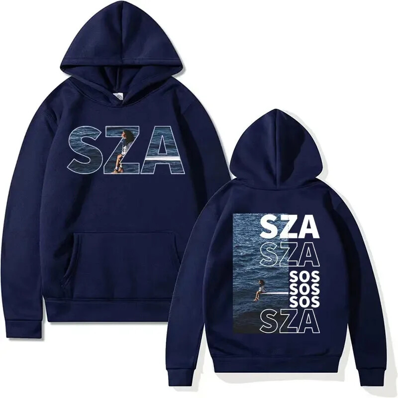 Pjevačica SZA SOS turneja glazbenog albuma 2024 Hoodie Fashion Review Prekrasna ženska muška majica s kapuljačom Ležerna prevelika majica s kapuljačom 2024