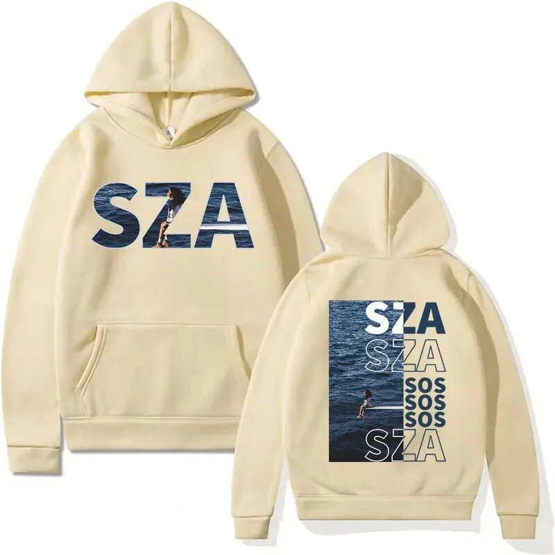 Pjevačica SZA SOS turneja glazbenog albuma 2024 Hoodie Fashion Review Prekrasna ženska muška majica s kapuljačom Ležerna prevelika majica s kapuljačom 2024