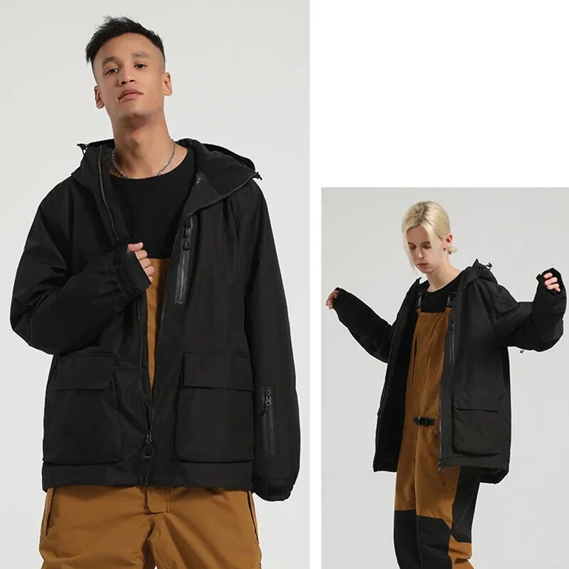 Pár laza sídzsekik 2025 Snowboard felsők vastagított meleg ruhák kültéri sport vízálló dzsekik télen új hókabátok