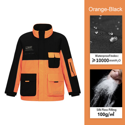 LDSKI Slēpošanas jakas Sievietēm Vīriešu Snovborda Ziemas Parki Elastīga aproce Liela ietilpība Kabata Brīvi Silti Ūdensizturīgi Vēja Necaurlaidīgi Mēteļi