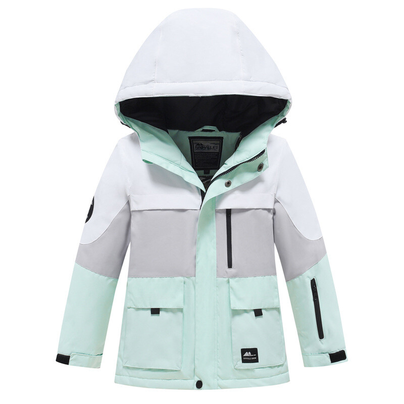 Jachete de schi pentru copii de iarnă haine noi de snowboard, haină de zăpadă rezistentă la vânt, pentru sport, haină caldă de schi pentru băieți și fete