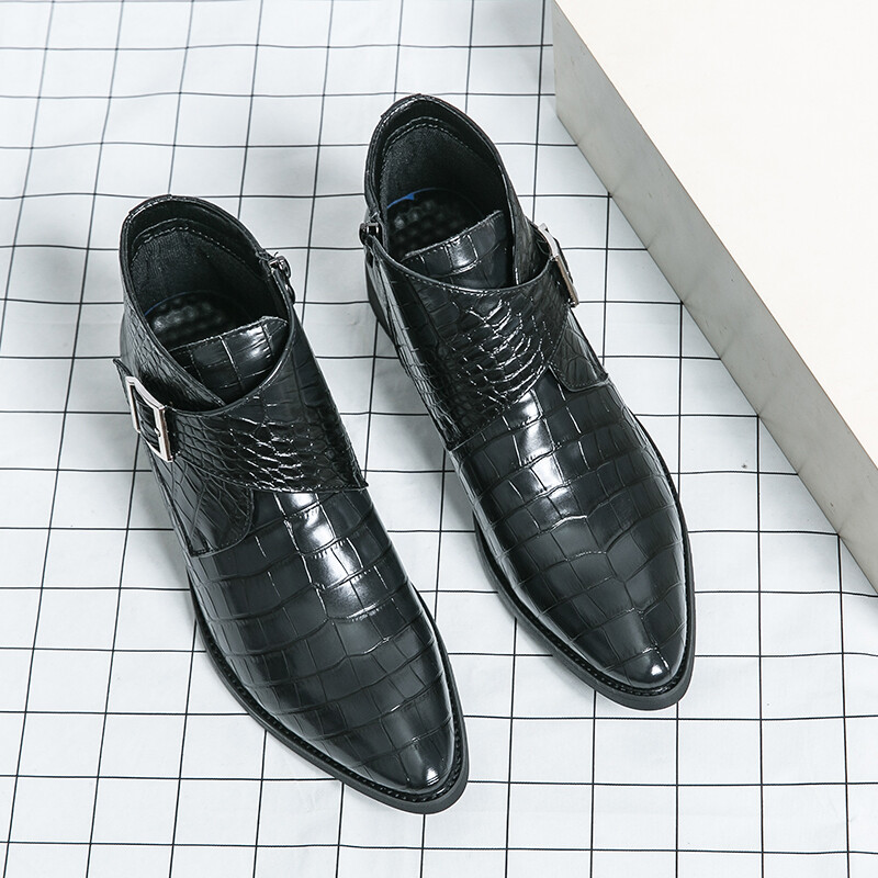 Najpredávanejšie špicaté Chelsea čižmy v Európe a Amerike v anglickom štýle, vysoké topánky, pánske členkové čižmy do kancelárie, pánske obchodné čižmy