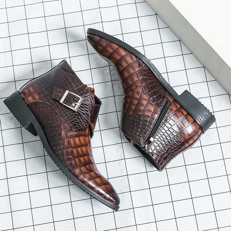 Najpredávanejšie špicaté Chelsea čižmy v Európe a Amerike v anglickom štýle, vysoké topánky, pánske členkové čižmy do kancelárie, pánske obchodné čižmy