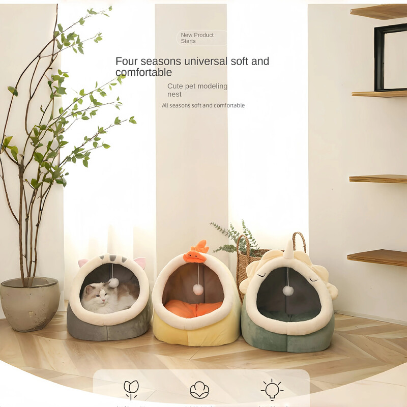 Krevet za slatke mačke Kućica za kućne ljubimce Jastuk za ležaljke za male pse Podloga za šator za male pse Košara za štene Periva podloga za štene Mekana podloga za krevet za mačke
