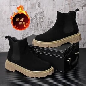 Ανδρικές μπότες Chelsea 2024 Υψηλής ποιότητας ανδρικές μπότες αστράγαλο Ανδρικά Vinage κλασικά παπούτσια φορέματος Μαύρα πράσινα Business Madehan Ανδρικά παπούτσια