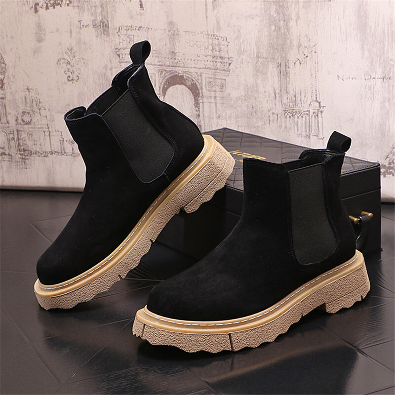 Ανδρικές μπότες Chelsea 2024 Υψηλής ποιότητας ανδρικές μπότες αστράγαλο Ανδρικά Vinage κλασικά παπούτσια φορέματος Μαύρα πράσινα Business Madehan Ανδρικά παπούτσια