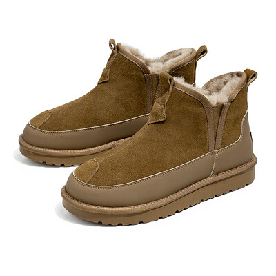 2023 Zimske čizme do sredine lista Muške zimske cipele Čizme za snijeg Vodootporne neklizajuće debele krznene tople čizme za muškarce Degrees Muške cipele za snijeg