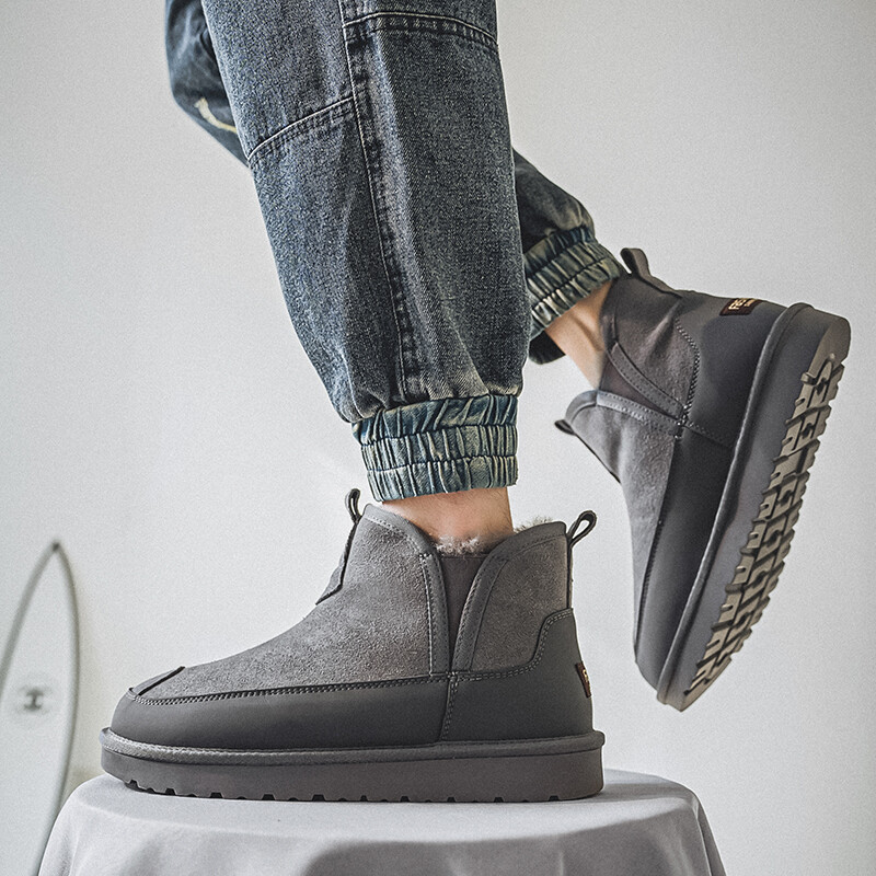 2023 Zimske čizme do sredine lista Muške zimske cipele Čizme za snijeg Vodootporne neklizajuće debele krznene tople čizme za muškarce Degrees Muške cipele za snijeg