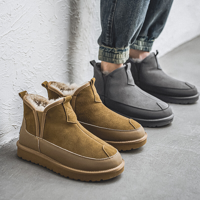 2023 Zimske čizme do sredine lista Muške zimske cipele Čizme za snijeg Vodootporne neklizajuće debele krznene tople čizme za muškarce Degrees Muške cipele za snijeg