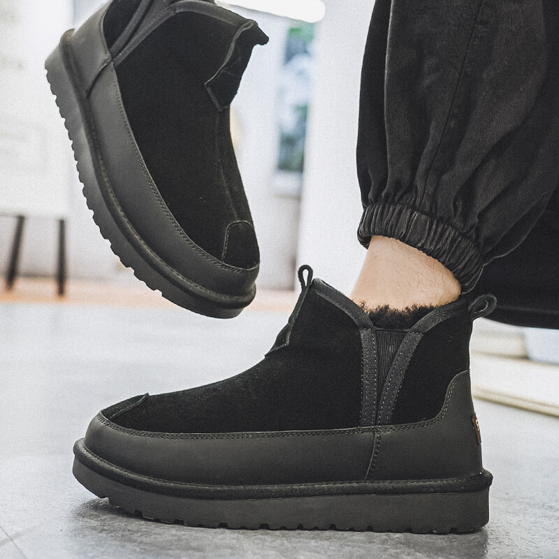 2023 Zimske čizme do sredine lista Muške zimske cipele Čizme za snijeg Vodootporne neklizajuće debele krznene tople čizme za muškarce Degrees Muške cipele za snijeg