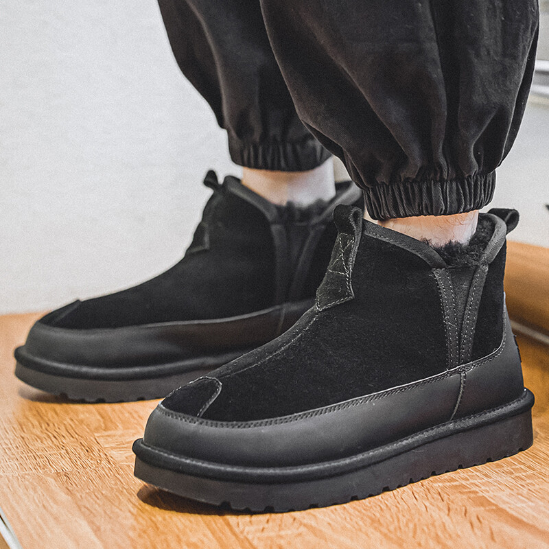 2023 Zimske čizme do sredine lista Muške zimske cipele Čizme za snijeg Vodootporne neklizajuće debele krznene tople čizme za muškarce Degrees Muške cipele za snijeg