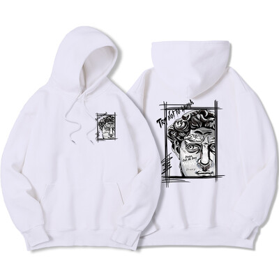 Tay Not To Lauge Hoody s kapuljačom s umjetničkim printom Ženska jesenska topla majica od flisa Street Fit s kapuljačom i okruglim izrezom Ležerni pulover