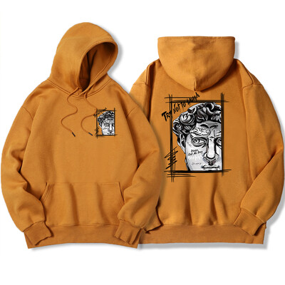 Tay Not To Lauge Hoody s kapuljačom s umjetničkim printom Ženska jesenska topla majica od flisa Street Fit s kapuljačom i okruglim izrezom Ležerni pulover