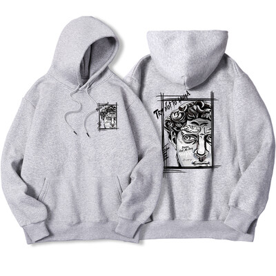 Tay Not To Lauge Hoody s kapuljačom s umjetničkim printom Ženska jesenska topla majica od flisa Street Fit s kapuljačom i okruglim izrezom Ležerni pulover