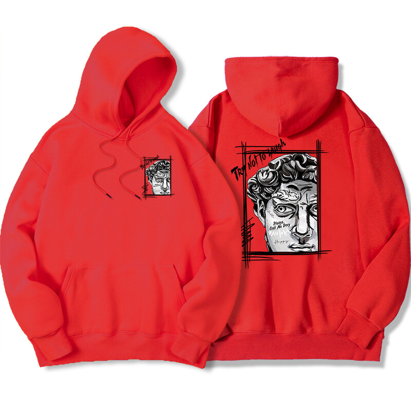 Tay Not To Lauge Hoody s kapuljačom s umjetničkim printom Ženska jesenska topla majica od flisa Street Fit s kapuljačom i okruglim izrezom Ležerni pulover